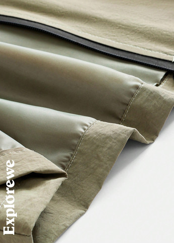 Бежевий демісезонний костюм (вітровка, брюки) SHEIN