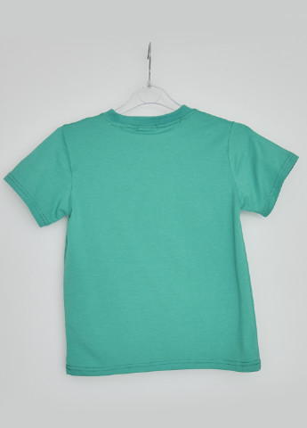 Изумрудная летняя футболка с коротким рукавом Just Kids