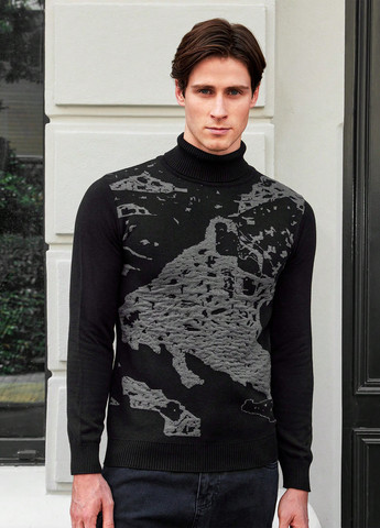 Чорний демісезонний светр SHEIN