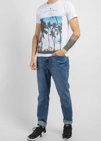 Белая белая футболка с принтом california Ko Samui