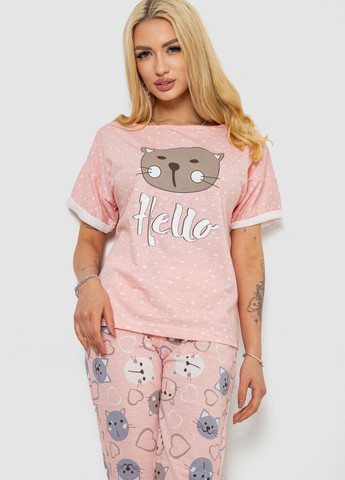 Персиковая всесезон пижама (футболка, брюки) футболка + брюки Ager