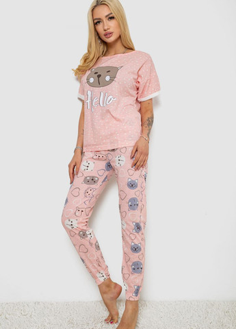 Персиковая всесезон пижама (футболка, брюки) футболка + брюки Ager