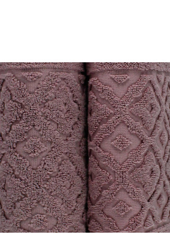 Рушник махровий Lima, жакардовий, з бордюром, попіл троянди, розмір 70x140 см Bulgaria-Tex темно-рожевий