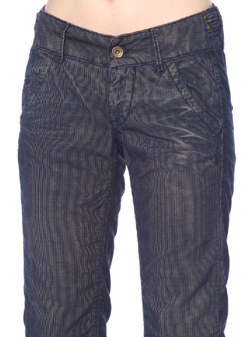 Синие кэжуал демисезонные брюки Fornarina