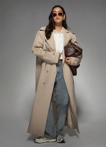 Плащ SHEIN тренчкот на гудзиках демісезон (365782067)