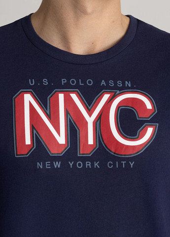 Темно-синя футболка U.S. Polo Assn.