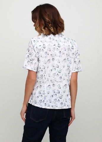Белая летняя блуза Brandtex Collection