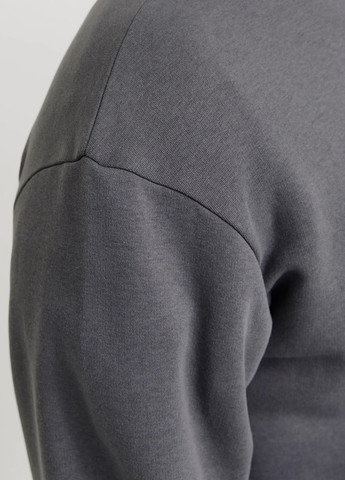 Серый свитшот Jack & Jones однотонный без декора (354686432)