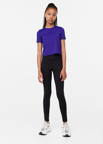 Темно-фиолетовая летняя футболка H&M