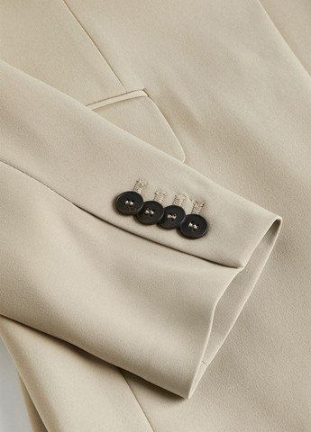 Бежевый женский жакет H&M однотонный - демисезонный