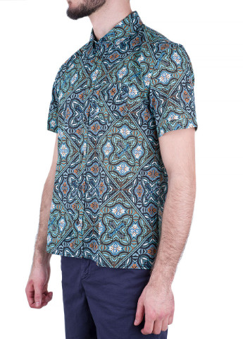 Цветная рубашка с геометрическим узором Trussardi Jeans