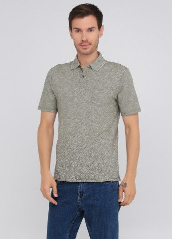 Оливковая (хаки) футболка-поло для мужчин C&A меланжевая