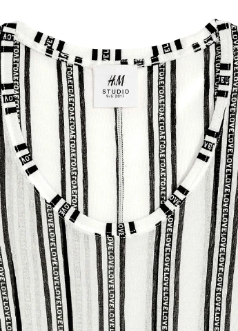Белая блуза H&M Studio
