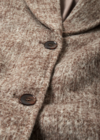 Темно-бежевое демисезонное Пальто однобортное C&A