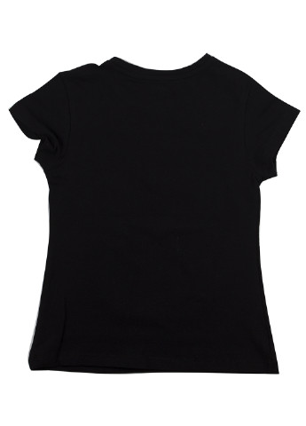 Чорна літня футболка з коротким рукавом Cichlid