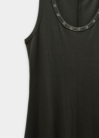 Темно-коричневое кэжуал платье платье-майка Parfois однотонное