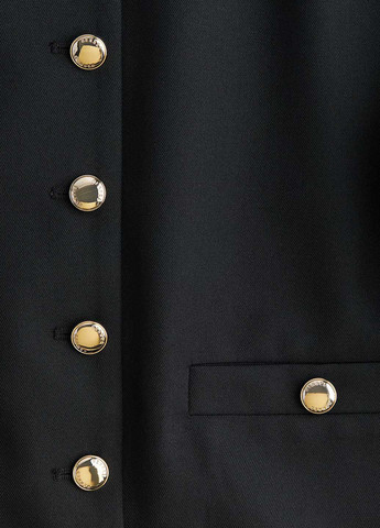 Черный женский жакет H&M однотонный - демисезонный