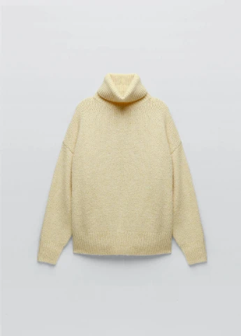 Жовтий зимовий светр Zara