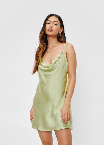 Салатова кежуал сукня Nasty Gal однотонна