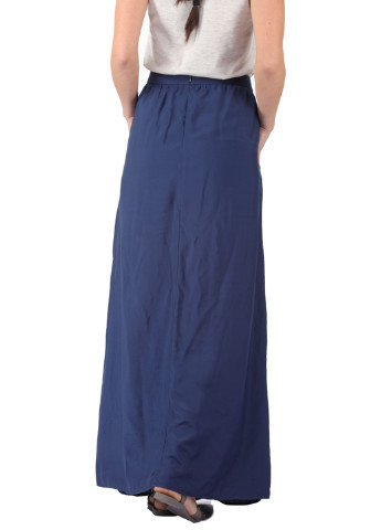 Темно-синяя кэжуал однотонная юбка Яavin макси