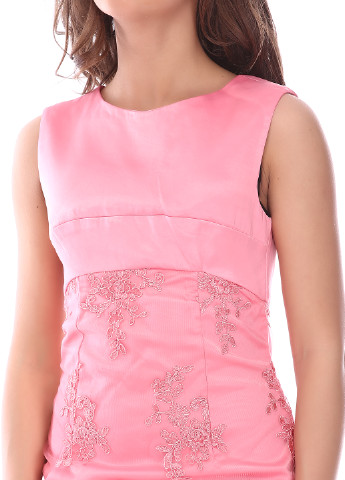 Розовое кэжуал платье Ut фактурное