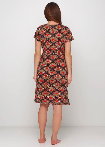 Темно-синя домашній сукня Wild Love з абстрактним візерунком