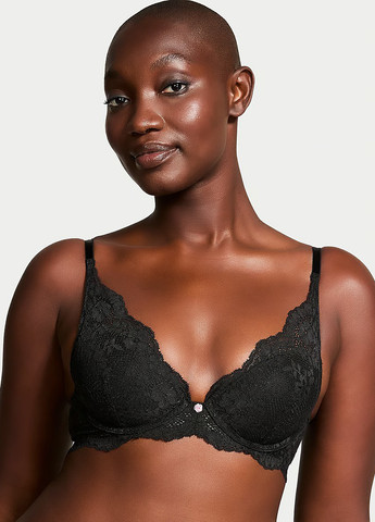 Чорний демісезонний комплект (бюстгальтер, трусики) Victoria's Secret