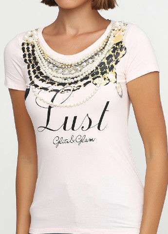 Пудровая летняя футболка Glitz & Glam