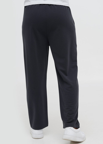 Темно-серые кэжуал демисезонные прямые брюки Trend Collection