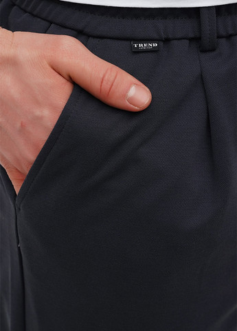 Темно-серые кэжуал демисезонные прямые брюки Trend Collection