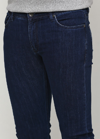 Темно-синие демисезонные зауженные джинсы Gas
