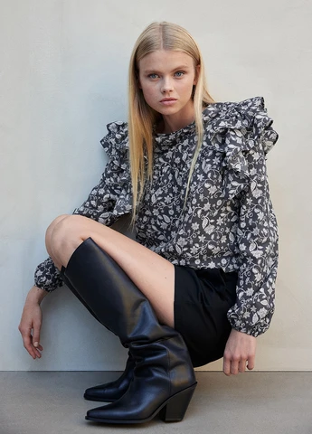 Тёмно-серая блуза H&M