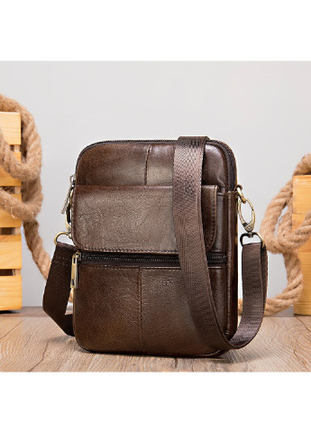 Чоловіча шкіряна сумка 19х15х2,5 см Vintage (229458662)