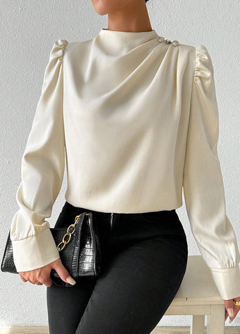 Кремовая блуза SHEIN