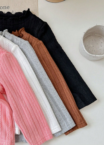 Разноцветный демисезонный кэжуал лонгслив SHEIN однотонный