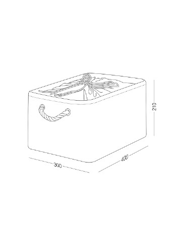 Ящик для хранения с ручками, 30х40х21 см MVM (256483959)