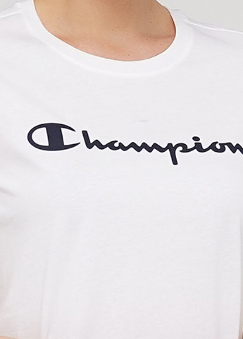 Белое спортивное платье платье-футболка Champion с логотипом