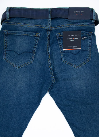 Чоловічі джинси темно-синьо-зелені Zanotti прямая (248415186)