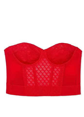Красный демисезонный комплект (бюстгальтер, тусики) Victoria's Secret