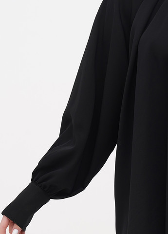 Черное кэжуал платье оверсайз, а-силуэт H&M однотонное