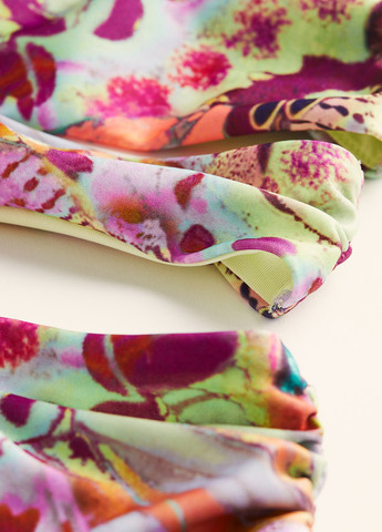 Комбінований літній купальник суцільний, бандо H&M