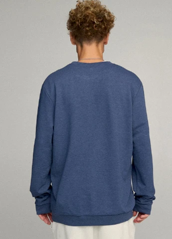 Синій світшот чоловічий oversize /no flis/ YAPPI (252386550)