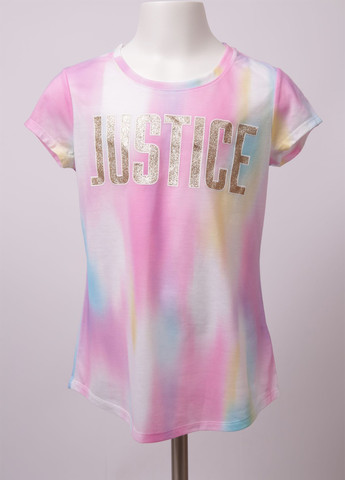 Комбинированная летняя футболка Justice