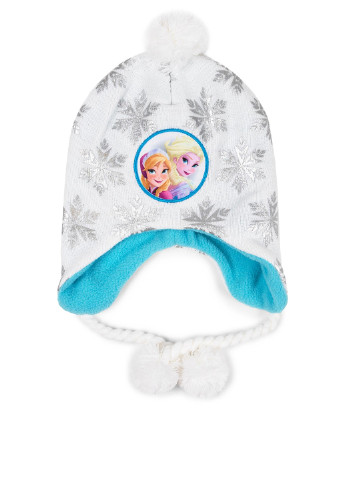 Комплект дитячий ACCCS-AW19-09DFR Frozen шапка + шарф + перчатки рисунки белые кэжуалы акрил