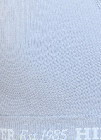 Блакитний топ бюстгальтер Tommy Hilfiger без кісточок бавовна