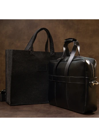 Чоловіча шкіряна сумка-портфель 40х29х9 см Grande Pelle (250096878)