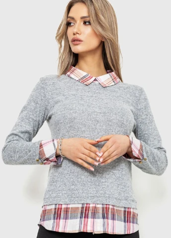 Сіра блузка Fashion Girl