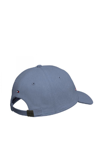 Кепка Tommy Hilfiger бейсболка логотип серо-синяя кэжуал хлопок