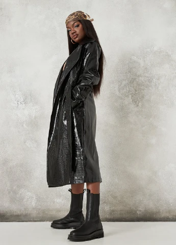 Плащ Missguided на зав'язках демісезон (261407569)