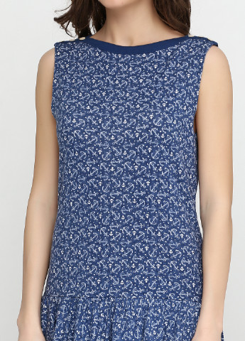 Синее кэжуал платье Ralph Lauren с геометрическим узором